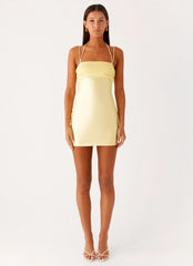 Belize Mini Dress - Lemon