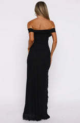 Icon In Motion Strapless Maxi Dress Black
