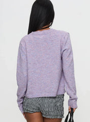 Denmark Cardigan Lilac