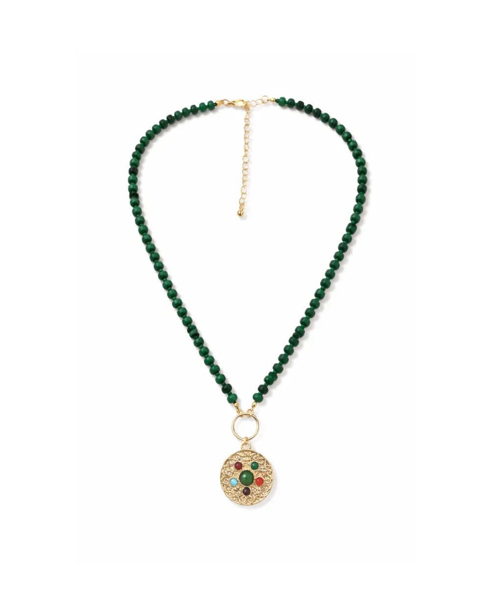 Viridian Beaded Necklace
