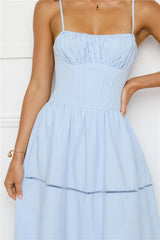 Chic At Sunset Maxi Dress Blue