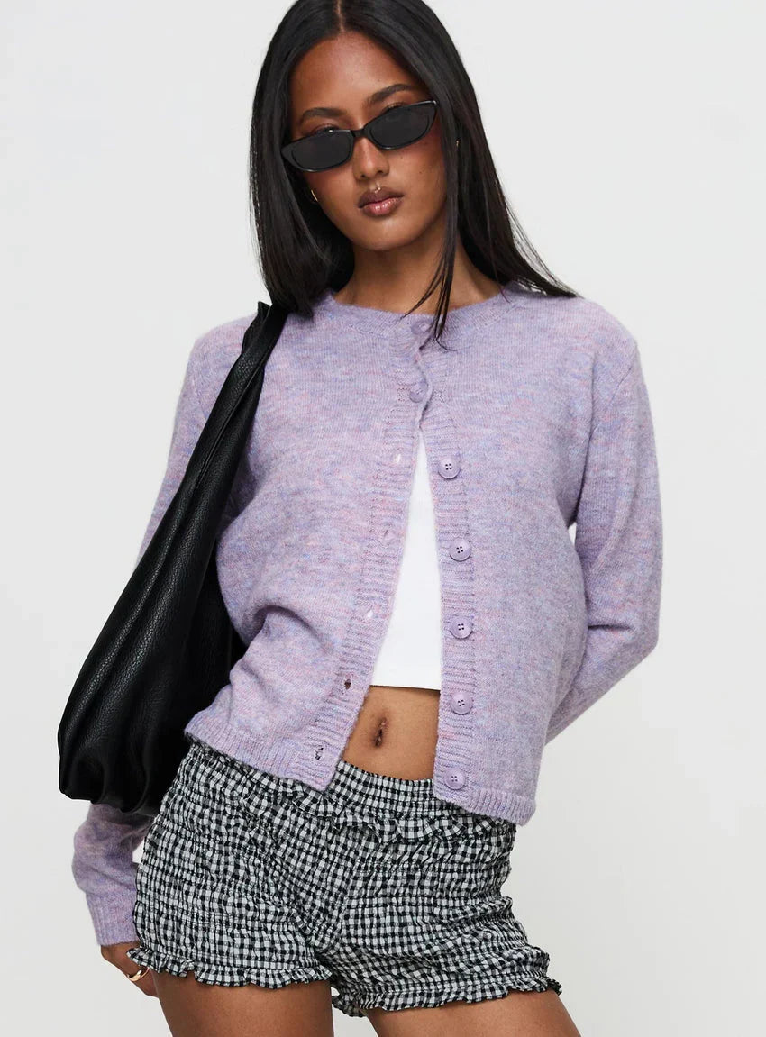 Denmark Cardigan Lilac