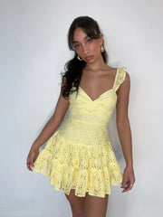 Liliana Eyelet Lace Mini Dress